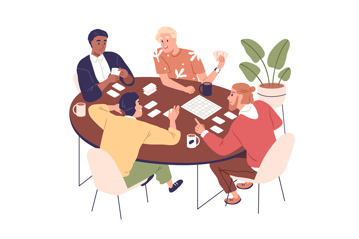 Men friends relax together set, a Person Illustration by Good Studio (Photo 8 of 9)