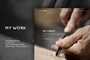 MyWork - PSD Website Template, a Landing Page Template by onetwoworks (Thumbnail 1 of 5)