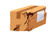 Damaged cardboard boxes set, an Object Illustration by Good Studio (Thumbnail 2 of 9)