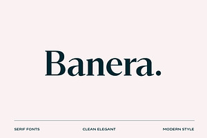 Banera Display Font