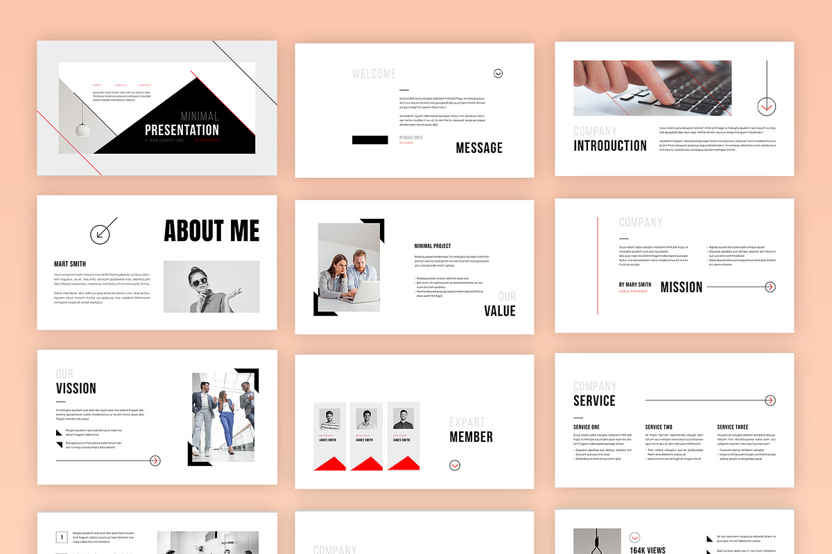 Minimal Presentation Template, a Presentation Template by MightyDesign (Photo 3 of 7)