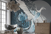 Hand Drawn Digital Wallpaper Phoenix, a Wallpaper Graphic by Nature.Of.Kate (Thumbnail 8 of 11)