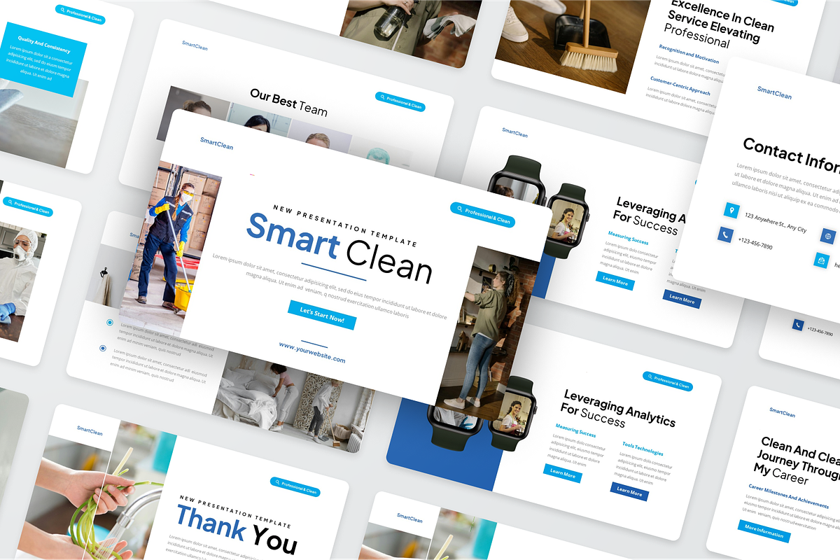 Cleaning Services Google Slide, a Presentation Template by SquidPixey (Photo 6 of 6)