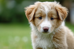 Cute red merle border collie puppy, an Animal Photo by MistyDay