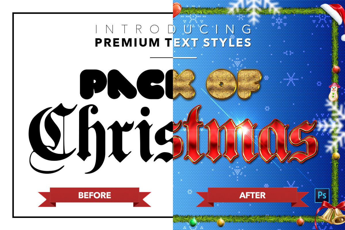 Christmas Pack #2 - Text Styles, a Layer Style Add-On by Jonas Stensgaard (Photo 22 of 23)