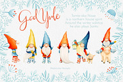 Christmas Gnomes Watercolor Winter, a Decorative Illustration by Watercolor Nomads (Thumbnail 3 of 13)