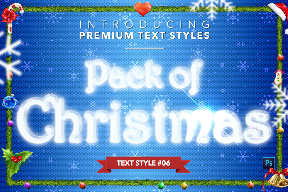Christmas Pack #2 - Text Styles, a Layer Style Add-On by Jonas Stensgaard (Photo 7 of 23)
