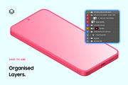 Galaxy S25 Clay Mockups Scenes, an Android Mockup by Asylab (Thumbnail 6 of 58)