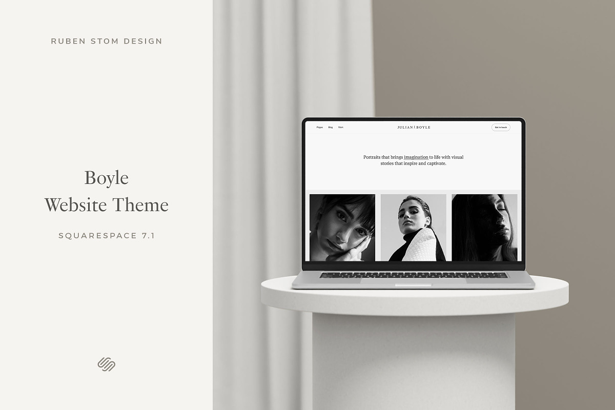 Boyle Squarespace 7.1 Website Theme, a Squarespace Template by Ruben Stom (Photo 1 of 11)
