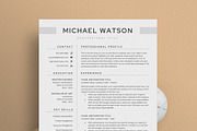 Resume/CV - The Watson, a Resume Template by CreativeLandStudio (Thumbnail 2 of 10)