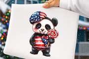 4th Of July Panda Sublimation Png, an Illustration by SinaCreation (Thumbnail 8 of 9)