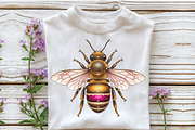 Colorful Cute Bee PNG, an Illustration by Craft Nest (Thumbnail 4 of 7)