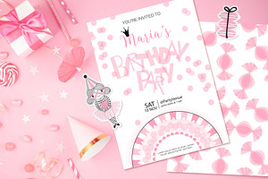 Birthday Girl Clipart & Pattern