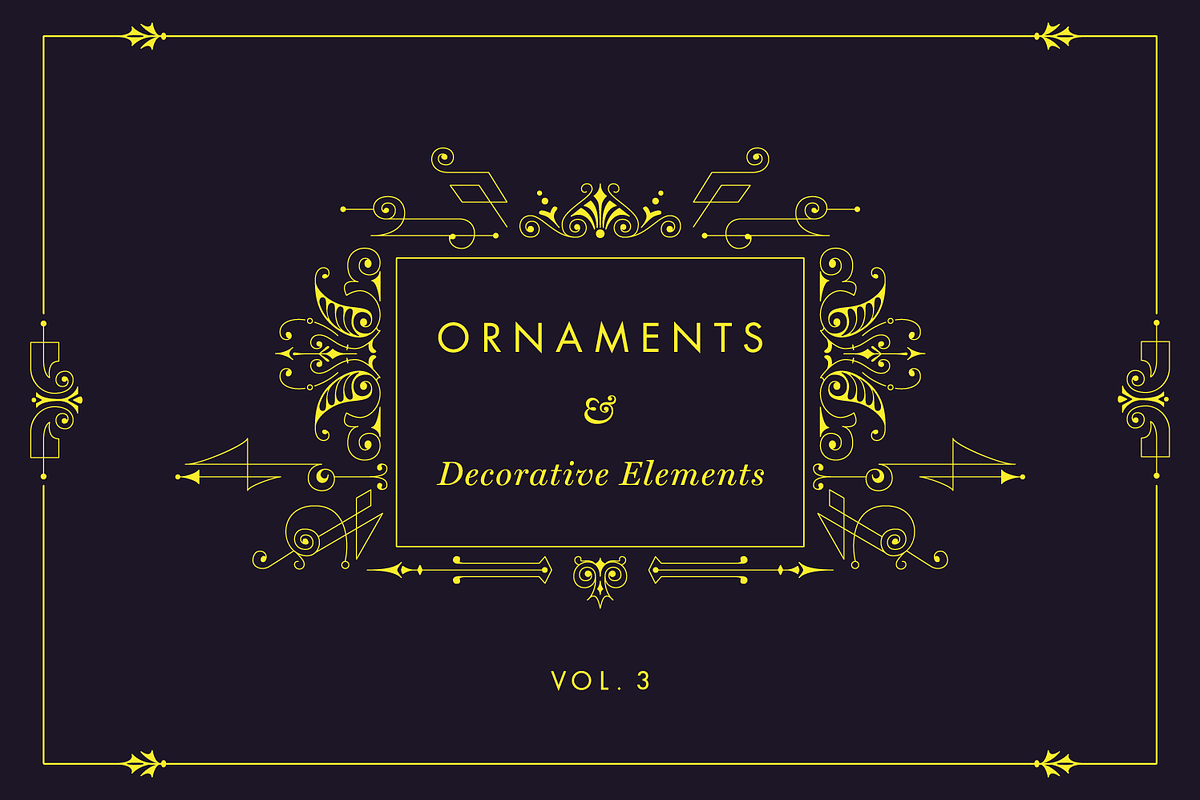 Decorative Vector Ornaments 3, a Decorative Illustration by digiful (Photo 1 of 5)