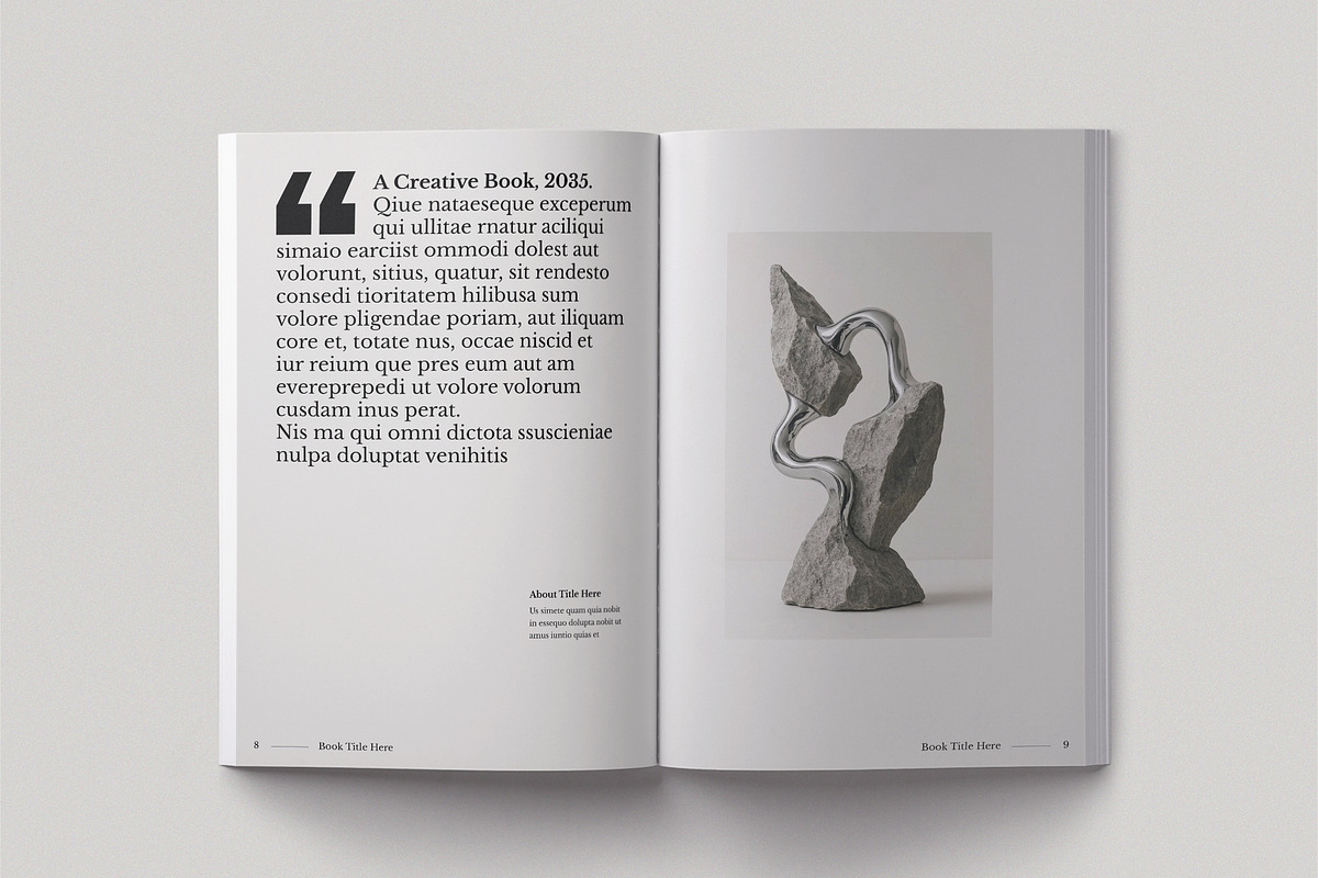 Book Title Layout Design Template, a Brochure Template by TemplateFolio-Shop (Photo 6 of 19)