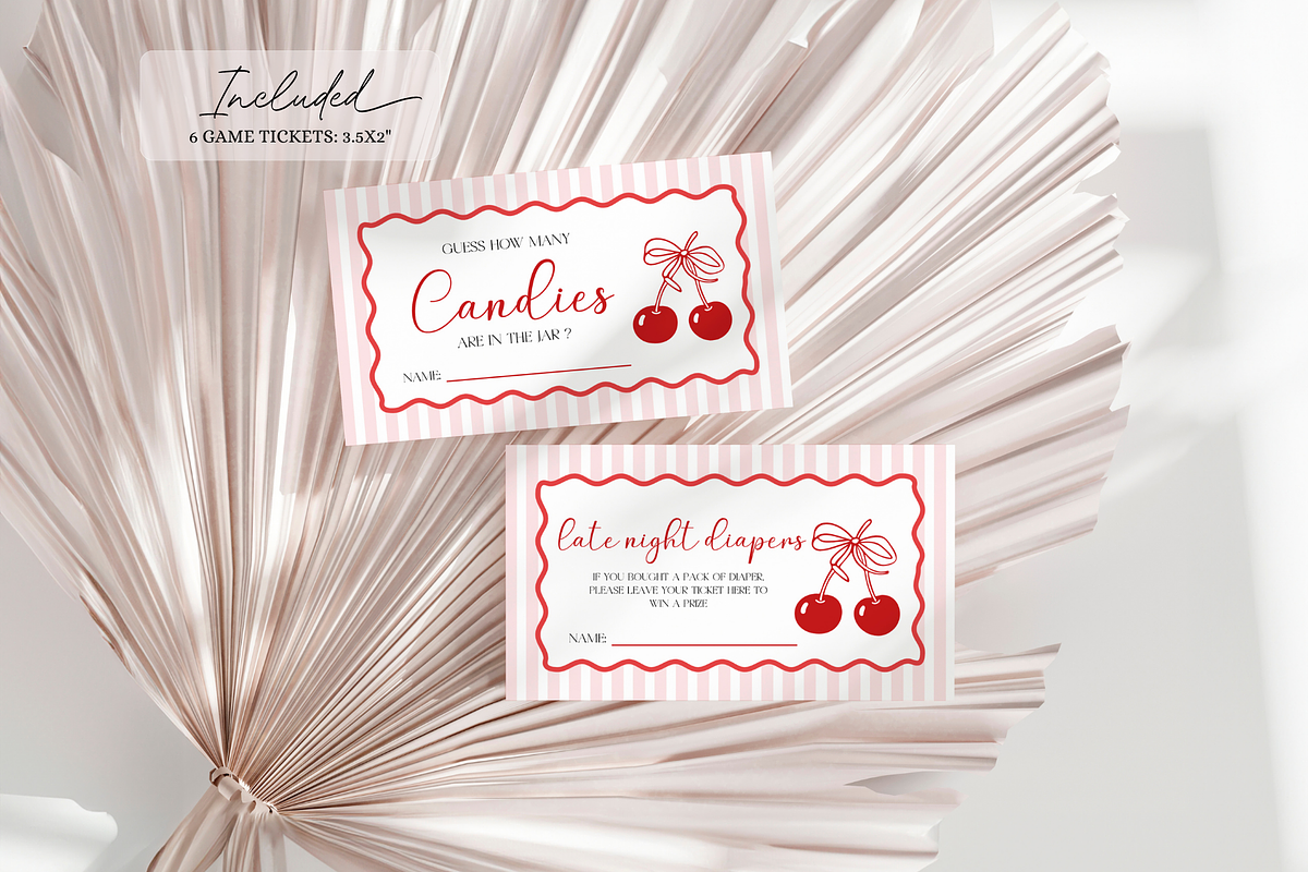 She Is Our Cherry Game Bundle, a Stationery Template by VeliusCreativeStudio (Photo 4 of 6)