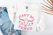 Can't Be Tamed PNG, Western Skull, an Illustration by SharpMarketplace (Thumbnail 4 of 9)