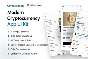 CryptoSphere – Trading & Wallet App, an UI Kit Template by UI Kit Store