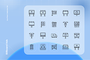 Outline Billboard Ads Icon Set, an Outline Icon by Nathaya Studio (Thumbnail 2 of 2)