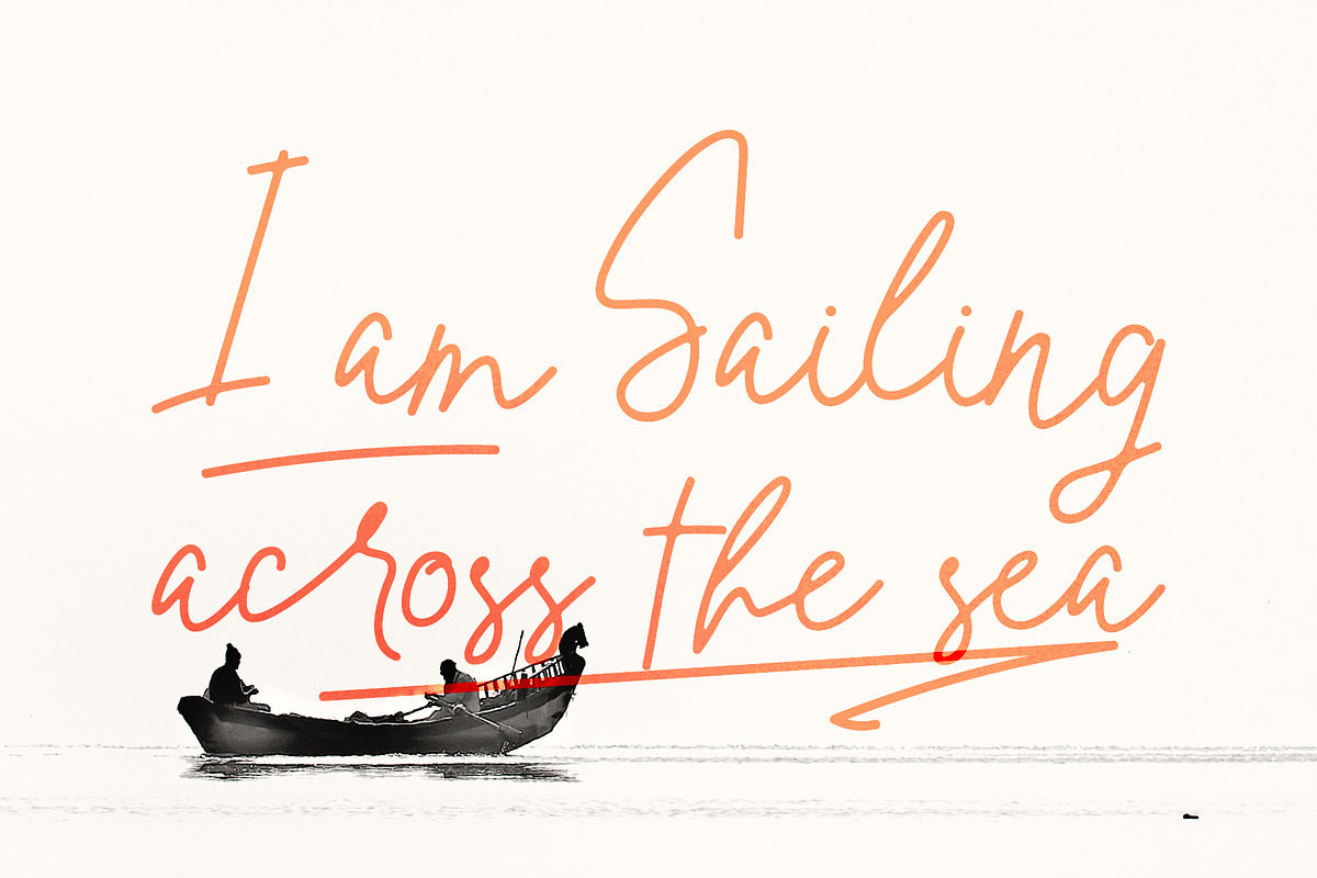 Oxlade Script Font preview 4