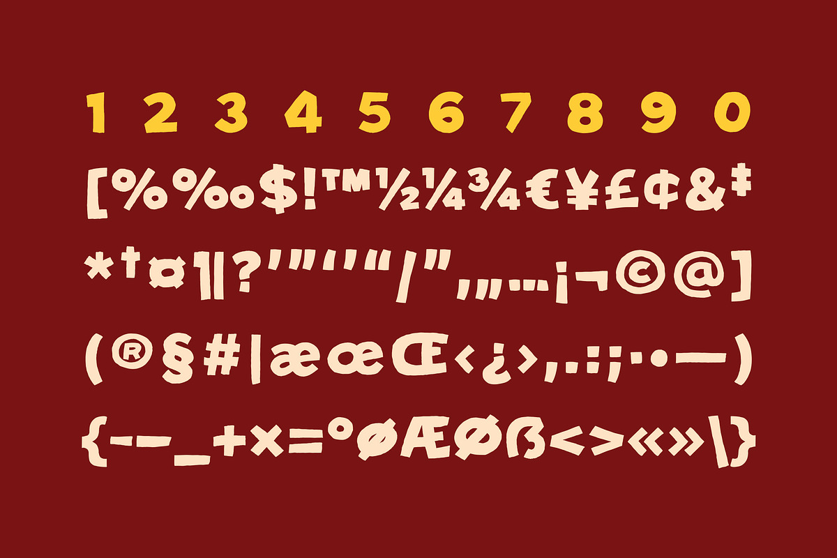 Brickster Layered Display, a Symbol Font by Typehand Studio (Photo 10 of 10)