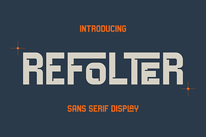 Refolter Sans Serif Display