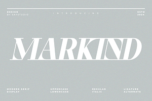 Markind - Modern Display Font