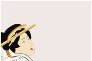 Japanese woodblock characters set, an Illustration by Bychovsky design (Thumbnail 4 of 6)