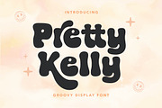 Pretty Kelly - Groovy Display font, a Handwritten Font by Dryy.type (Thumbnail 1 of 9)