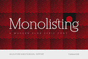 Monolisting - Slab Serif Font, a Slab Serif Font by RockboyStd (Thumbnail 1 of 12)