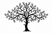 Tree Silhouette SVG Bundle, an Illustration by Creativeshirt (Thumbnail 11 of 13)
