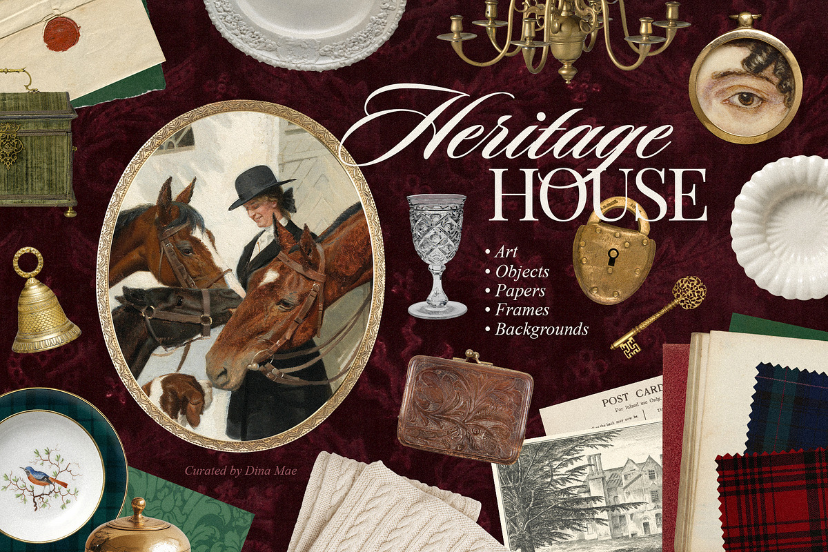 Heritage House - Vintage Collection, an Object Graphic by Dina Mae (Photo 1 of 13)