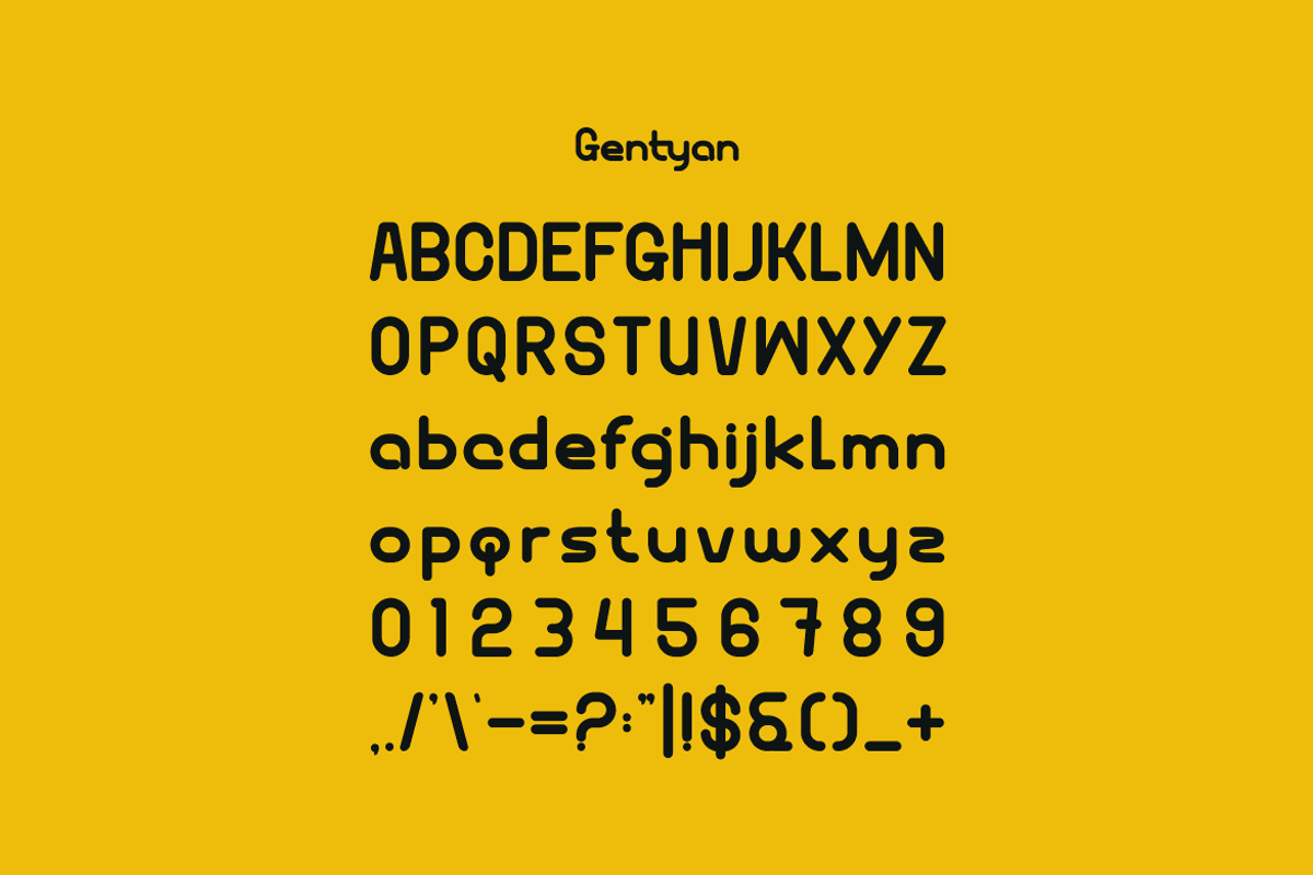 Gentyan - Minimal Logo Font, a Sans Serif Font by Iqsiart Studio (Photo 6 of 7)
