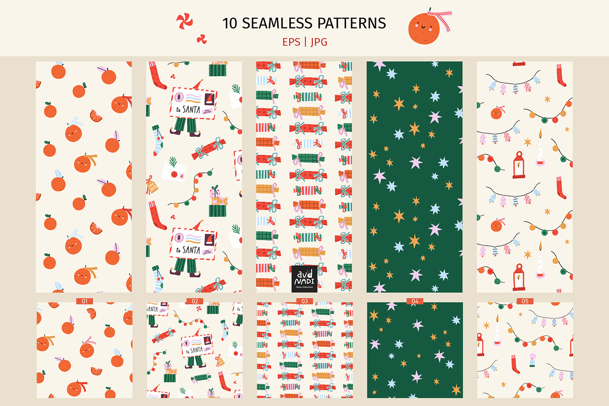 Merry Little Elves Collection, a Seasonal Illustration by avdnadi (Photo 9 of 10)