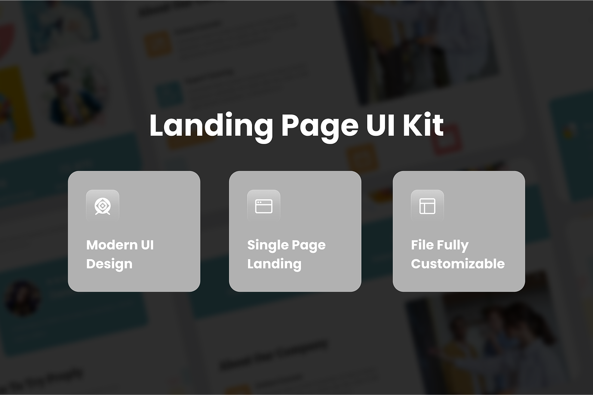 Trytors - Online Course Landing Page, an UI Kit Template by SquidPixey (Photo 3 of 5)