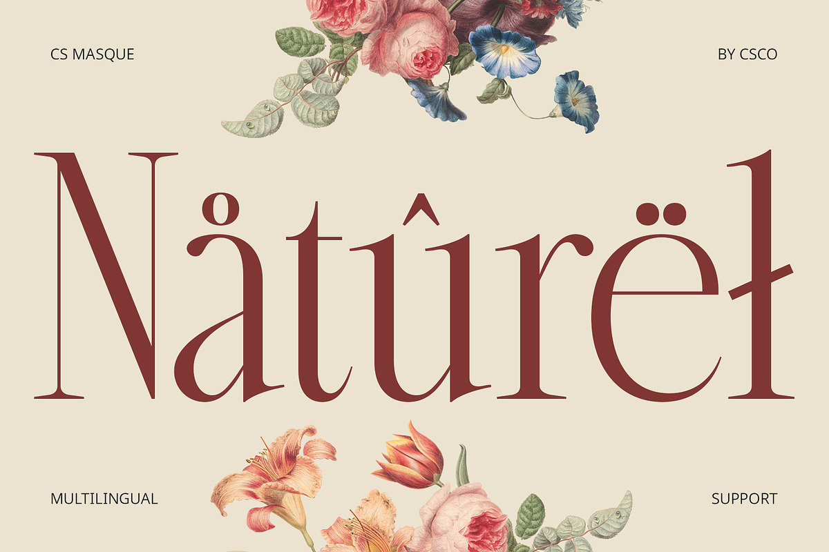 CS Masque – Condensed Font, a Serif Font by Craft Supply Co. (Photo 6 of 8)