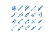 Medical syringe injection tools, an Object Graphic by pikepicture (Thumbnail 1 of 3)