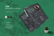 Y2K - Resume, a Print Template by VUNIRA (Thumbnail 1 of 2)