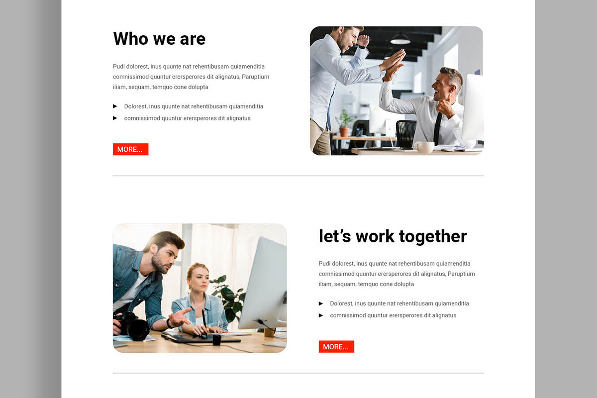 Clean and Modern Email Newsletter preview 3