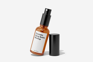 Cosmetic Spray Bottle Mockup Vo.1