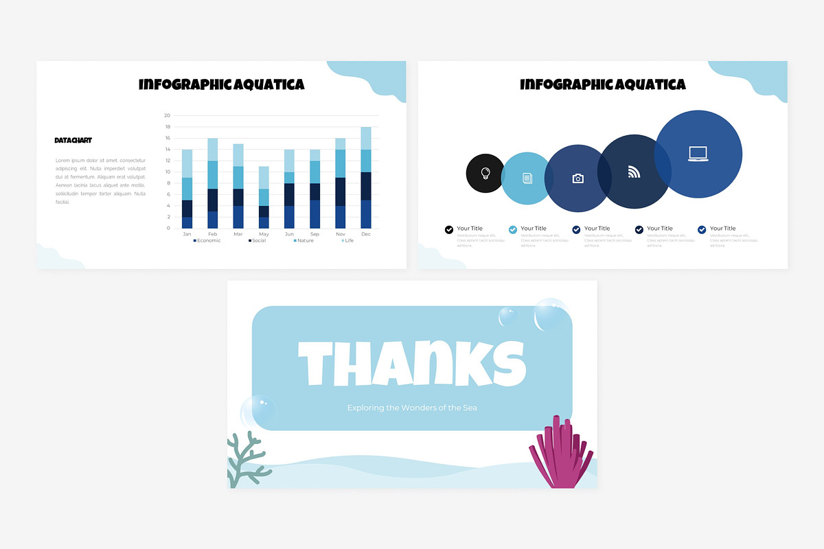 Aquatica - Cute Powerpoint Template, a Presentation Template by Eklip Studio (Photo 5 of 5)