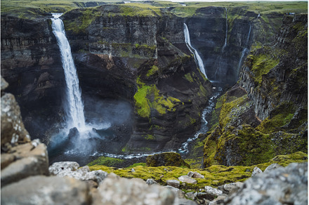 Dramatic landscape of epic Haifoss, a Nature Photo by Igor Tichonow