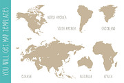 Cute Animals Vector World Map, an Animal Illustration by Pingebat (Thumbnail 5 of 14)