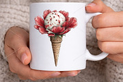 Whimsical Summer Ice Cream Clipart, an Illustration by Canvas Craft (Thumbnail 5 of 7)