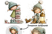 Whimsical Festive Christmas Elf, a Graphic by one-touch (Thumbnail 9 of 10)