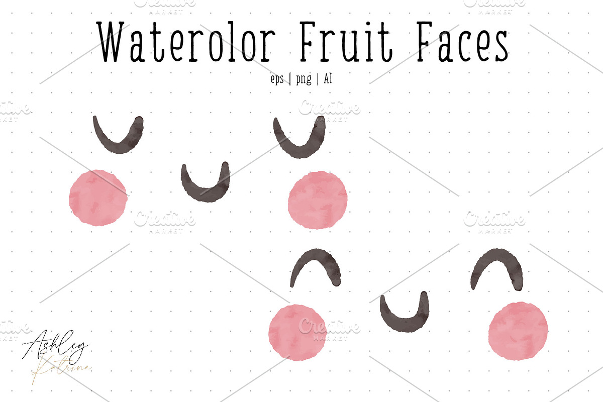 Watercolor Veggies with & w/o Faces, an Illustration by Ashley Katrina (Photo 6 of 10)