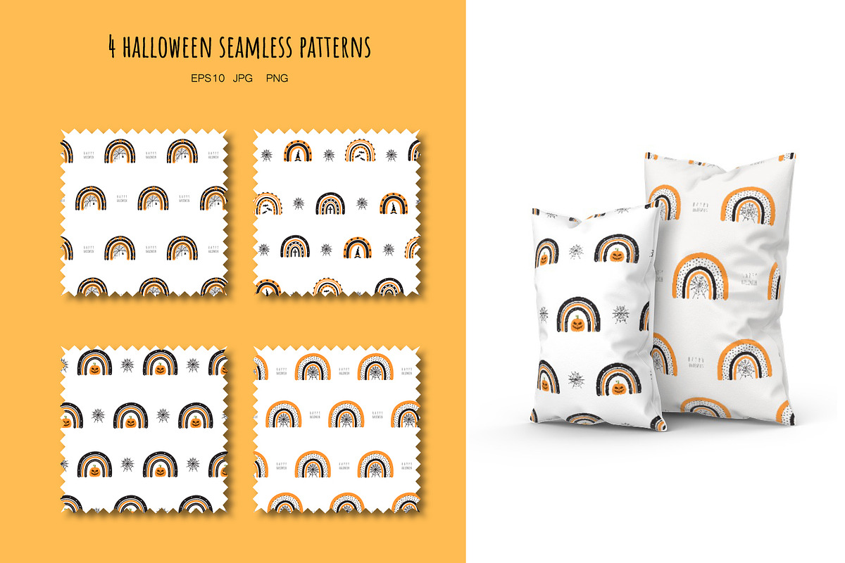 Halloween rainbows clipart, an Object Graphic by KeronnArt (Photo 3 of 4)