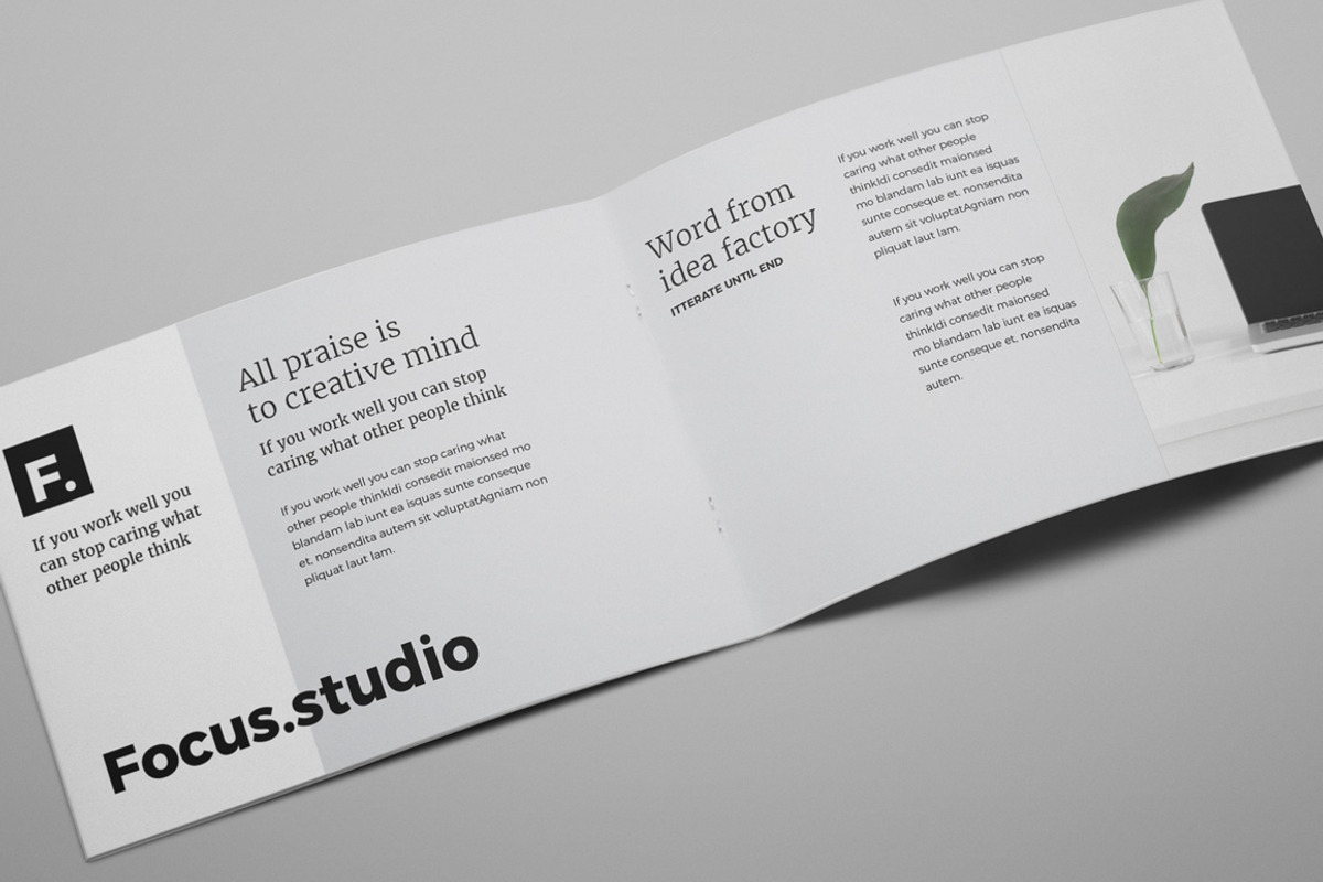 Focus Creative Agency Portfolio, a Brochure Template by Print design (Photo 2 of 7)
