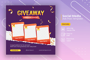 Giveaway winner announcement