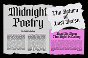 Avelost - Gothic Blackletter Font, a Blackletter Font by Font Liner (Thumbnail 4 of 10)